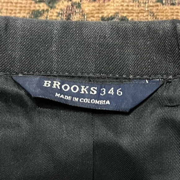 BROOKS 346 Charcoal Stripe Suit Jacket and Pants!